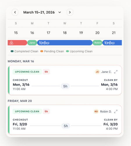 Gleamsync Mobile Clean Schedule
